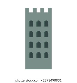 Boho style architecture flat illustration