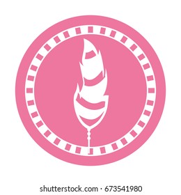 Boho style decorative feather