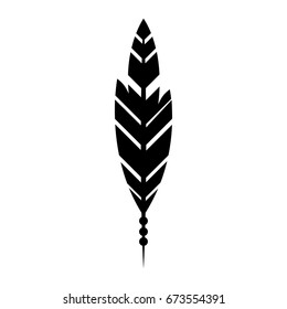 Boho style decorative feather