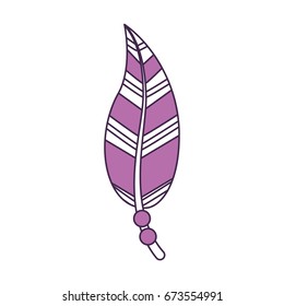 Boho style decorative feather