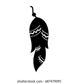Boho style decorative feather