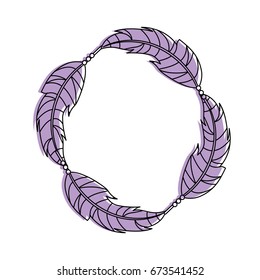 Boho style decorative feathers