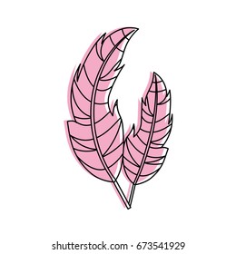 Boho style decorative feathers