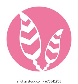 Boho style decorative feathers