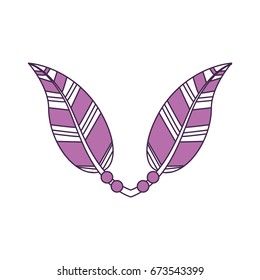 Boho style decorative feathers