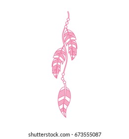 Boho style decorative feathers