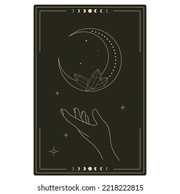 boho style design for tarot card cover