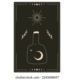 boho style design for tarot card cover 