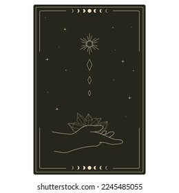 boho style design for tarot card cover