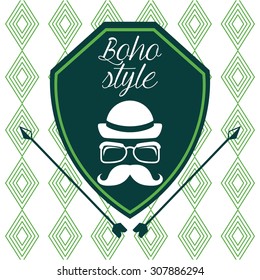 boho style design, vector illustration eps10 graphic 