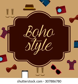 boho style design, vector illustration eps10 graphic 