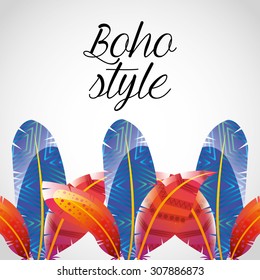 boho style design, vector illustration eps10 graphic 