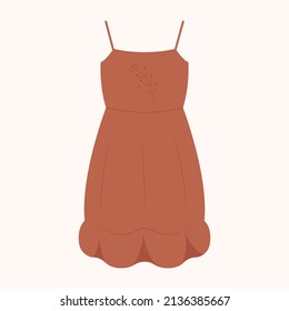 Boho style dress. Boho style fashion outfit. Fashionable clothes