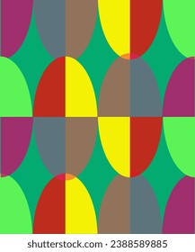 Boho style elements, patchwork, fashionable print with vintage color and geometric textures