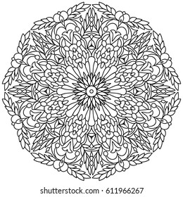 Boho style flower mandala. Oriental ,vector illustration.Set of ornamental patterns for background and texture.Islam, Arabic, Indian, Turkish, Pakistan, Chinese. 
