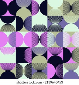 Boho Style inspired vector pattern made with abstract eclectic geometric shapes and elements. Bohemian design graphics for poster, cover, art, presentation, prints, fabric, wallpaper and etc.