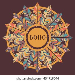 boho style  isolated icon design, vector illustration  graphic 