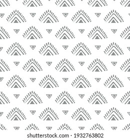 Boho style line art vector seamless pattern. Abstract vector seamless pattern. Decorative seamless vector illustration, good for printing. Great for label, print, packaging