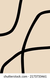 Boho Stil. Minimalismus. Abstrakter Hintergrund. Zeitgenössische Kunst. Verschiedene Formen. Für Vorlagen, Präsentationen.