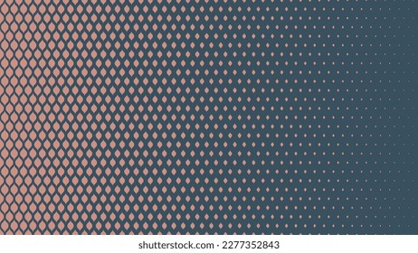 Boho Style Moderner Halbton-Farbverlauf-Vektorgrafik Fancy abstrakter Hintergrund. Zeitgenössisches, halbtöniges Zigeuner-Muster, ästhetisches Muster, trendige, modische Abstraktion. Stilvolles Minimalist-Wide-Tapete