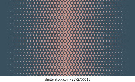 Boho Style Modern Halftone Gradient Vector Texture Aesthetic Abstract Background. Contemporary Half Tone Art Gypsy Scale Pattern Trendy Fashionable Abstraction. Minimalist Stylish Neat Wide Wallpaper