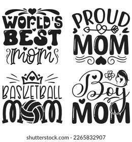 Boho Style Mom Quotes T-shirt And SVG Design Bundle, Vector File. Mom Mama Mummy SVG Quotes T shirt Design Bundle, Vector EPS Editable Files, Can You Download This File