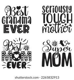Boho Style Mom Quotes T-shirt And SVG Design Bundle, Vector File. Mom Mama Mummy SVG Quotes T shirt Design Bundle, Vector EPS Editable Files, Can You Download This File