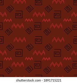 Boho Style motif ,abstract vector ilustration seamless pattern.Great for wrapping paper,scrapbooking,textile,fabric print.eps10.