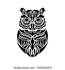 Boho style owl. Vector illustration.