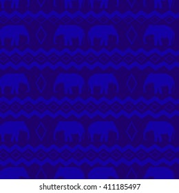 Boho style pattern, elephant pattern, tribal background seamless
