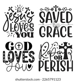 Boho Style Religious Biblical Christian Quotes T-shirt And SVG Design Bundle, Vector File. SVG Quotes T shirt Design Bundle, Vector EPS Editable Files, Can You Download This File