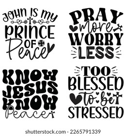 Boho Style Religious Biblical Christian Jesus Quotes T-shirt And SVG Design Bundle. Motivational Inspirational SVG Quotes T shirt Design Bundle, Vector EPS Editable Files