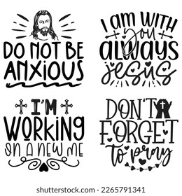 Boho Style Religious Biblical Christian Jesus Quotes T-shirt And SVG Design Bundle. Motivational Inspirational SVG Quotes T shirt Design Bundle, Vector EPS Editable Files