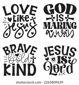 Boho Style Religious Biblical Christian Quotes T-shirt And SVG Design Bundle, Vector File. SVG Quotes T shirt Design Bundle, Vector EPS Editable Files, Can You Download This File