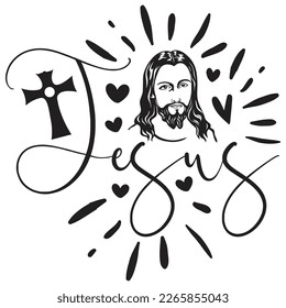 Boho Style Religious Biblical Christian Jesus Quotes T-shirt And SVG Design. Motivational Inspirational SVG Quotes T shirt Design, Vector EPS Editable Files.