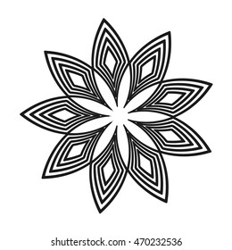 boho style retro isolated vector illustration design