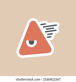 Boho style stickers. Cartoon style illustration.