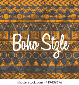 Boho Style vector illustration.