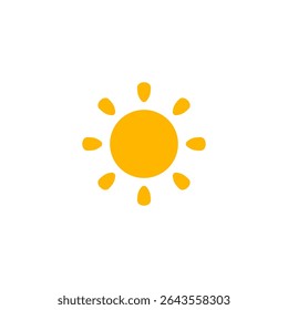 Estilo Central Completo Do Símbolo De Sol Boho. Ideal Para Calor De Verão, Previsões Matinais, Aplicativos Meteorológicos E Sinais De Solstício. Suave E Quente Boho Vibe. Ilustração de vetor.