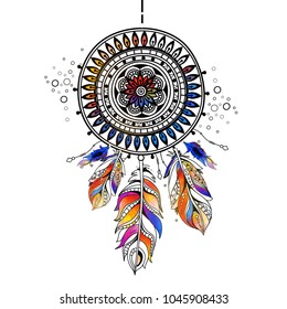 Boho template with inspirational quote lettering.
