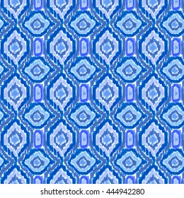 Boho tie-dye pattern. Hippie style. Watercolor effect vector. Shibori textile effect. Batik fabric effect. Trendy background.