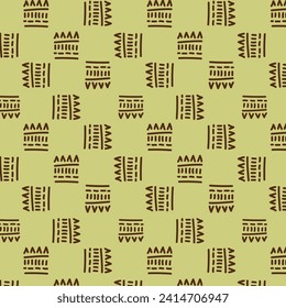 boho tribal  design seamless pattern