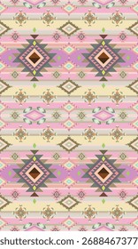 Tela geométrica del patrón del pastel tribal de Boho