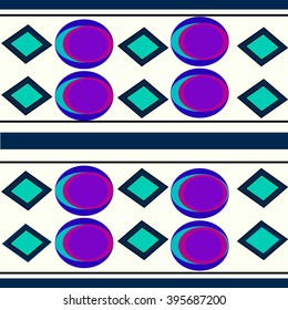 Boho tribal-art seamless pattern. Geometric pattern. Colorful repeating background texture. Fabrics, designer Wallpaper