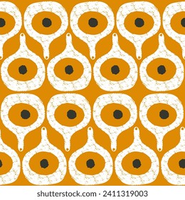 Boho Vase Shapes Geometric Vector Seamless Pattern