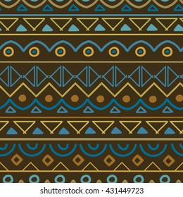Boho vector background. Seamless pattern. Hand drawn texture. Ethnic, african, indian,aztec motifs.Perfect for printing on fabric