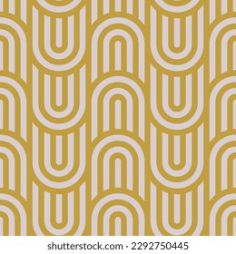 Boho Vector Retro Graphic Seamless Muster mit experimenteller Farbpalette. Böhmischer Retro-Stil 50er 60er 70er Jahre, wiederholter abstrakter Vektorhintergrund. Vintage Art Trendy Old Movie Textile Print
