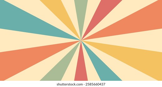 Boho Vintage Solar Tapestry Pattern for Background, Wall Art Retro Rainbow Sunrise for Background, Minimal Geometric Abstract Art, Hippie Bohemian Decor Background