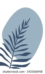 Hierbas de Boho, vector bohemio, hojas impresas, afiche de la hoja de palma, impresión de planta tropical. Resumen, mimmalismo.