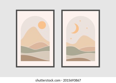 Boho wall art mid century collection